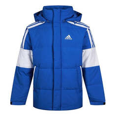 Пуховик adidas 3st Puff Down J Outdoor Sport Hood Down Jacket Men&apos;s Blue, синий