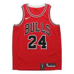 Майка Nike NBA Basketball Jersey SW Fan Edition Chicago Bulls Markkanen 24 Red, красный