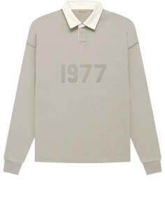 Кроссовки Fear of God Essentials FW22 1977 Henley Rugby Polo &apos;Smoke&apos;, серый