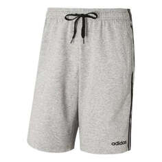 Шорты Men&apos;s adidas Stripe Logo Training Knit Casual Sports Shorts Gray, мультиколор