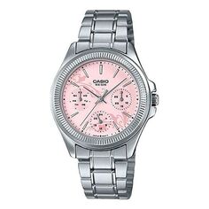 Часы Casio Retro Analog Watch &apos;Pink Silver&apos;, розовый
