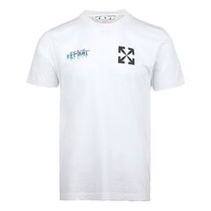 Футболка Men&apos;s OFF-WHITE SS22 Chest Classic Arrow Alphabet Printing Short Sleeve White T-Shirt, белый