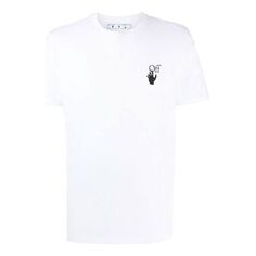 Футболка OFF-WHITE FW21 Gradient Arrow Round Neck Short Sleeve Ordinary Version White, белый