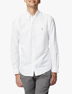 Спортивная оксфордская рубашка с длинными рукавами Ralph Lauren, цвет Bsr White