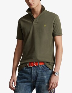 Рубашка поло с короткими рукавами индивидуального кроя Ralph Lauren, зеленый