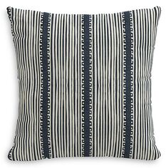 Подушка Bennett Stripe Navy Ground Down, 20 x 20 дюймов Sparrow &amp; Wren, цвет Bennett Stripe Navy Ground