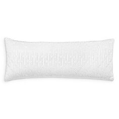 Итальянская декоративная подушка с вышивкой Tivoli, 14 x 36 дюймов Hudson Park Collection, цвет White