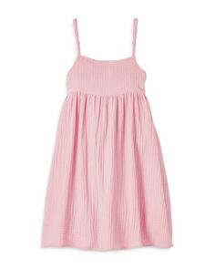 Розовая газовая ночная рубашка Serene для девочек – для малышей, маленьких детей, больших детей Petite Plume, цвет Pink