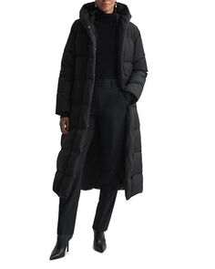 Длинная куртка-пуховик Larissa REISS, цвет Black