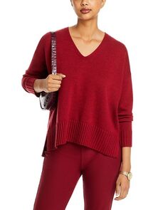 Свитер с V-образным вырезом Eileen Fisher, цвет Red