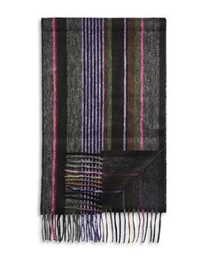 Шерстяной шарф в полоску Trent Paul Smith, цвет Multi