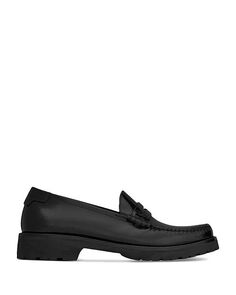 Массивные тапочки Le Loafer Penny из гладкой кожи Saint Laurent, цвет Black