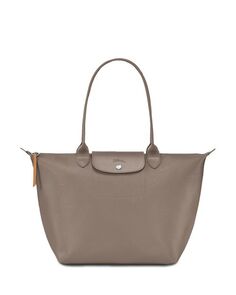 Большая холщовая большая сумка Le Pliage City Longchamp, цвет Tan/Beige