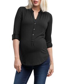 Амели для беременных и amp; Топ для кормления Nom Maternity, цвет Black