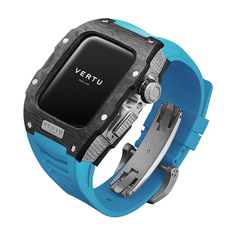Умные часы Vertu MetaWatch H1 Black Diamond, 1,85&quot;, Bluetooth, черный/синий/серебристый