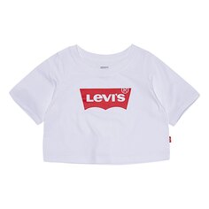 Футболка с коротким рукавом Levi&apos;s Light Bright Cropped, белый Levis