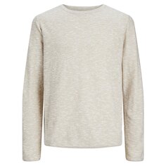 Свитер Jack &amp; Jones Linen Knit Crew Neck, бежевый