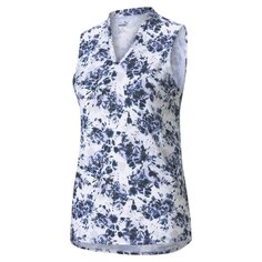 Поло Puma Floral Tie, белый