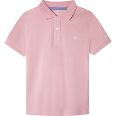 Поло с коротким рукавом Hackett Small Logo, розовый