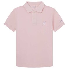 Поло с коротким рукавом Hackett Small Logo Kids, розовый