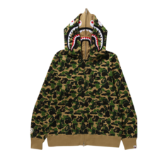 Худи BAPE ABC Camo Double Shark Full Zip &apos;Green&apos;, зеленый