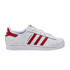 Кроссовки Adidas Superstar J &apos;White Scarlet&apos;, белый