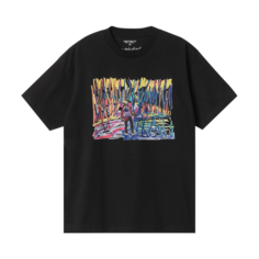 Футболка Carhartt WIP Short-Sleeve Ollie Mac Icy Lake &apos;Black&apos;, черный