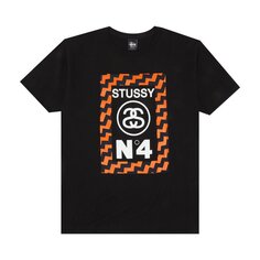 Футболка Stussy Zig Zag Frame &apos;Black&apos;, черный