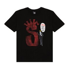 Футболка Stussy S Crown Livin&apos; &apos;Black&apos;, черный