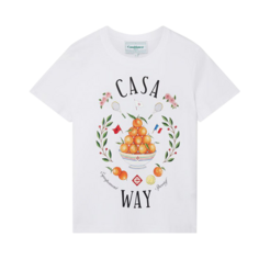 Футболка Casablanca Casa Way Printed Fitted &apos;White&apos;, белый