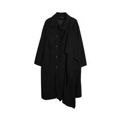 Пальто Y&apos;S Y&apos;s Gabardine Left Flap Panel &apos;Black&apos;, черный Y's