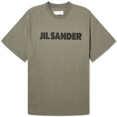 Футболка Jil Sander Logo, цвет Thyme Green