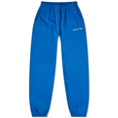 Спортивные брюки Sporty &amp; Rich Italic Logo, цвет Royal Blue &amp; White