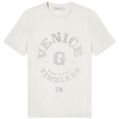 Футболка Golden Goose Venice Print, цвет Heritage White &amp; Black