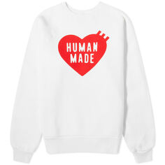 Свитшот Human Made Heart, белый