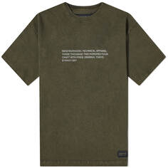 Футболка Neighborhood Pigment Dyed, цвет Olive Drab