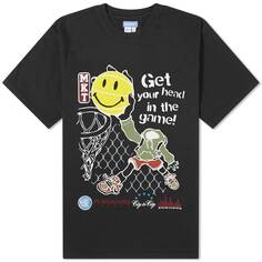 Футболка Market Smiley Head In The Game, цвет Washed Black