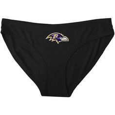 Женские спортивные черные трусики с однотонным логотипом Baltimore Ravens Concepts Unbranded