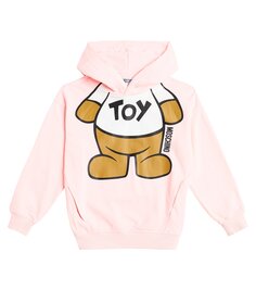 Толстовка из хлопкового джерси teddy bear Moschino, розовый