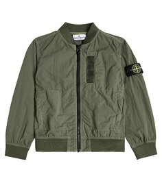 Куртка-бомбер compass Stone Island Junior, зеленый