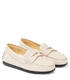 Кожаные мокасины gommino Tod&apos;S Junior, розовый