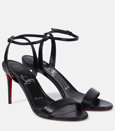 Кожаные сандалии loubigirl 85 Christian Louboutin, черный