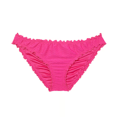 Плавки бикини Victoria&apos;s Secret Swim Mix &amp; Match Ruffle Cheeky Fishnet, розовый