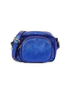 Кожаная сумка через плечо Redvalentino, цвет Bluette