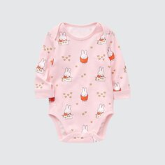 Боди из коллекции Picture Book Collection Dick Bruna (с длинным рукавом) UNIQLO, розовый