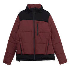 Куртка LCW Outdoor Standard Pattern Upright Collar, бордовый/черный