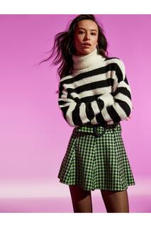 Rachel Araz X — вязаный свитер с высоким воротником и мягкой текстурой Koton, экрю