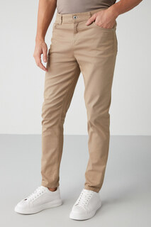 Мужские брюки-чиносы Raves, брюки из хлопковой ткани с эластаном GRIMELANGE, бежевый