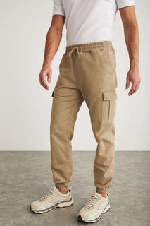 Комфортные брюки карго GRIMELANGE, бежевый