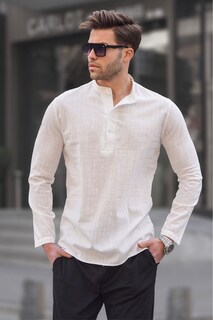 Рубашка - Белая - Приталенная Madmext, белый